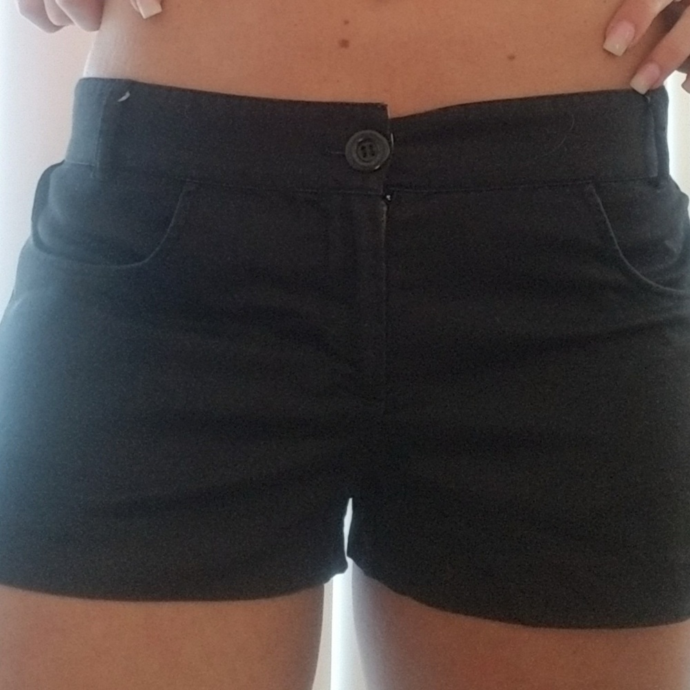 Black dress shorts